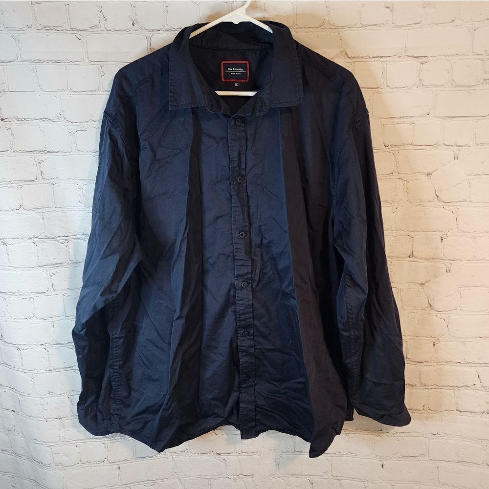 Men's Six Lincoln longsleeve button-down shirt, size 2XL